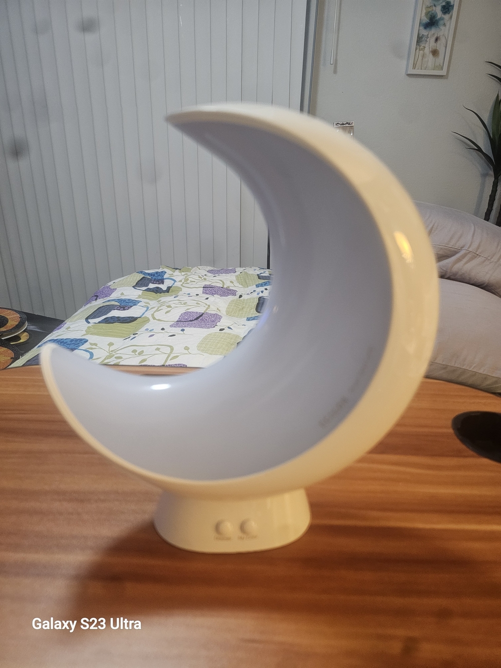 ECOLOR White Crescent Moon Accent Lamp